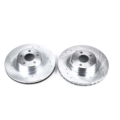 PowerStop Power Stop 99-03 Mercedes-Benz CL500 Front Evolution Drilled & Slotted Rotors - Pair EBR650XPR