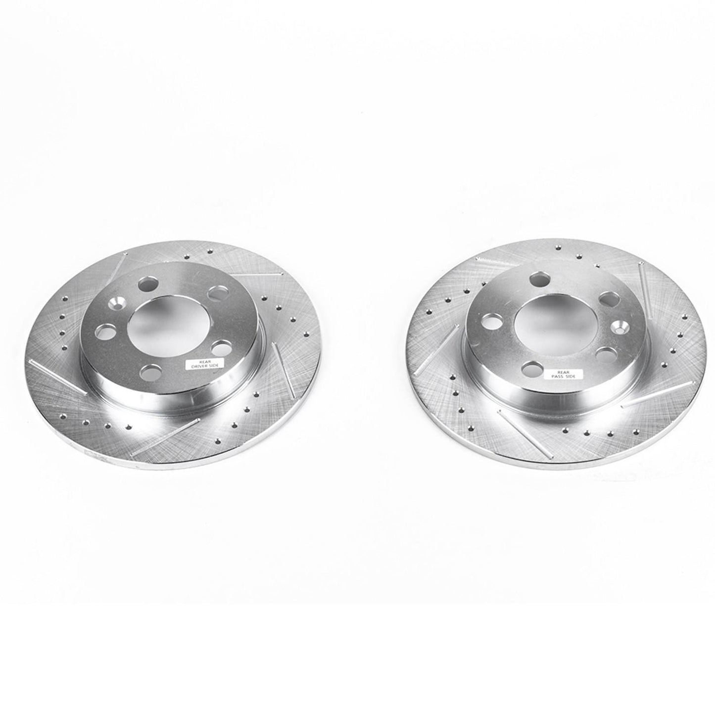 PowerStop Power Stop 00-06 Audi TT Quattro Rear Evolution Drilled & Slotted Rotors - Pair EBR657XPR