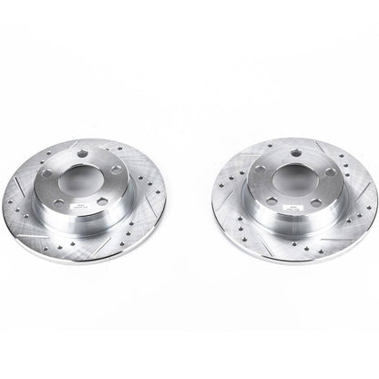 PowerStop Power Stop 98-04 Audi A6 Quattro Rear Evolution Drilled & Slotted Rotors - Pair EBR658XPR