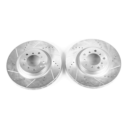 PowerStop Power Stop 01-06 BMW M3 Front Evolution Drilled & Slotted Rotors - Pair EBR664XPR