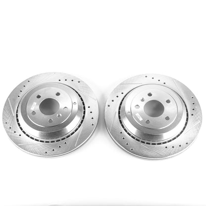 PowerStop Power Stop 05-06 Mercedes-Benz G55 AMG Rear Evolution Drilled & Slotted Rotors - Pair EBR675XPR