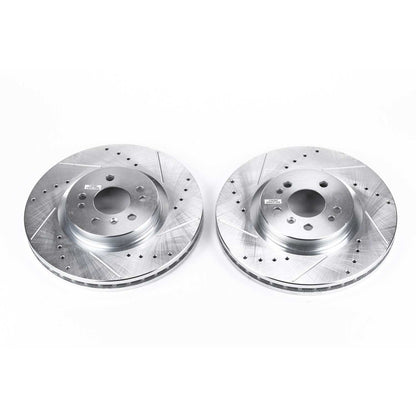 PowerStop Power Stop 07-09 Mercedes-Benz ML320 Front Evolution Drilled & Slotted Rotors - Pair EBR676XPR