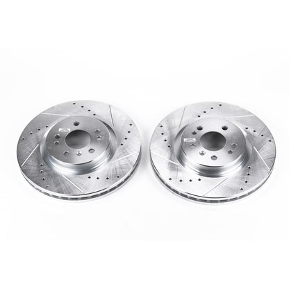 PowerStop Power Stop 07-09 Mercedes-Benz ML320 Front Evolution Drilled & Slotted Rotors - Pair EBR676XPR