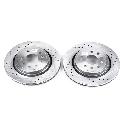 PowerStop Power Stop 03-11 Saab 9-3 Rear Evolution Drilled & Slotted Rotors - Pair EBR680XPR