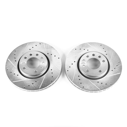 PowerStop Power Stop 03-11 Saab 9-3 Front Evolution Drilled & Slotted Rotors - Pair EBR681XPR