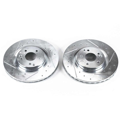 PowerStop Power Stop 04-07 Mercedes-Benz C230 Front Evolution Drilled & Slotted Rotors - Pair EBR682XPR