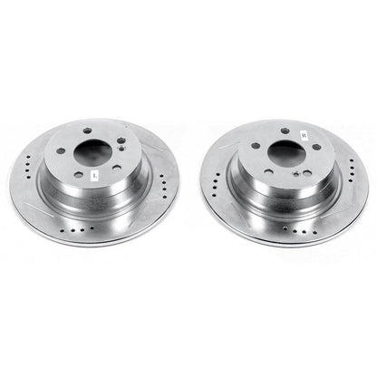 PowerStop Power Stop 14-16 Mercedes-Benz E250 Rear Evolution Drilled & Slotted Rotors - Pair EBR685XPR