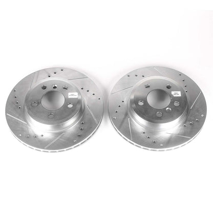 PowerStop Power Stop 04-10 BMW X3 Front Evolution Drilled & Slotted Rotors - Pair EBR688XPR