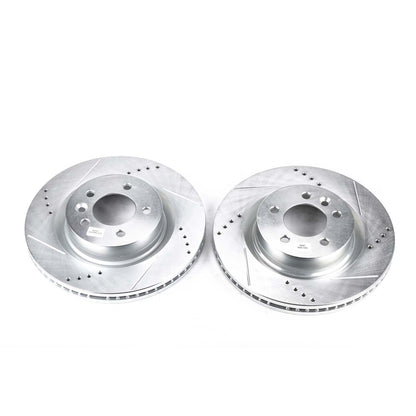PowerStop Power Stop 05-09 Land Rover LR3 Front Evolution Drilled & Slotted Rotors - Pair EBR806XPR