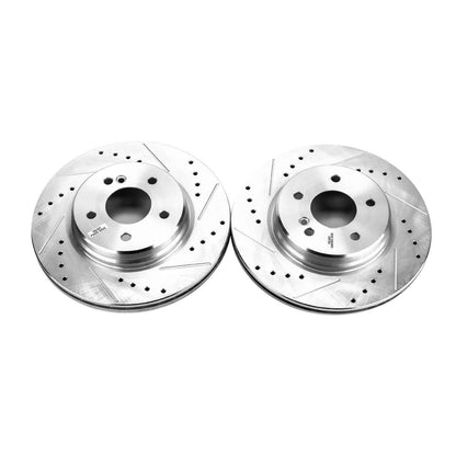 PowerStop Power Stop 05-06 Chrysler Crossfire Rear Evolution Drilled & Slotted Rotors - Pair EBR808XPR