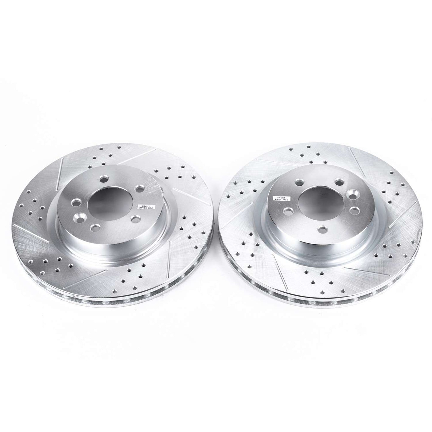 PowerStop Power Stop 2017 Land Rover Discovery Front Evolution Drilled & Slotted Rotors - Pair EBR811XPR