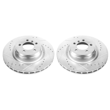 PowerStop Power Stop 06-12 Land Rover Range Rover Front Evolution Drilled & Slotted Rotors - Pair EBR815XPR