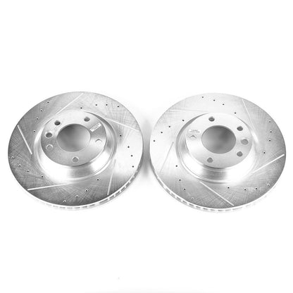 PowerStop Power Stop 07-15 Audi Q7 Front Evolution Drilled & Slotted Rotors - Pair EBR822XPR