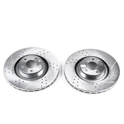 PowerStop Power Stop 05-11 Audi A6 Quattro Front Evolution Drilled & Slotted Rotors - Pair EBR828XPR