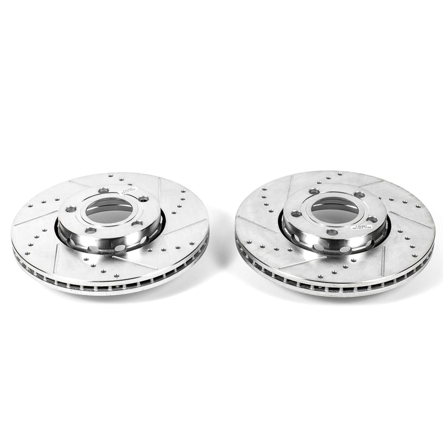 PowerStop Power Stop 2005 Audi A4 Front Evolution Drilled & Slotted Rotors - Pair EBR833XPR