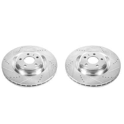 PowerStop Power Stop 10-11 Audi S4 Front Evolution Drilled & Slotted Rotors - Pair EBR839XPR