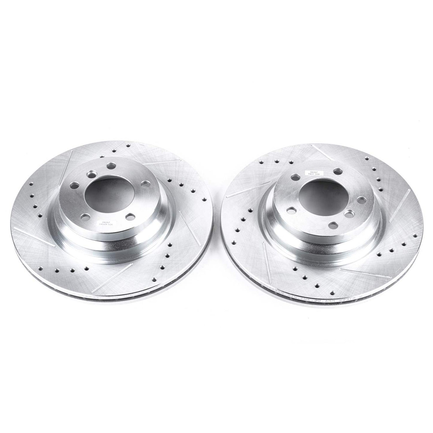 PowerStop Power Stop 2006 BMW 330i Front Evolution Drilled & Slotted Rotors - Pair EBR843XPR