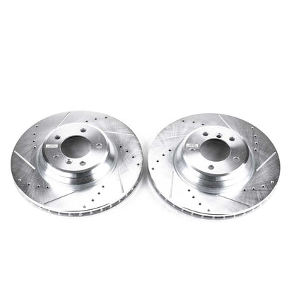 PowerStop Power Stop 09-11 BMW 335d Front Evolution Drilled & Slotted Rotors - Pair EBR850XPR