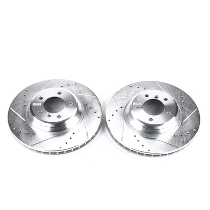 PowerStop Power Stop 09-11 BMW 335d Front Evolution Drilled & Slotted Rotors - Pair EBR850XPR