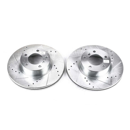 PowerStop Power Stop 14-16 BMW 228i Front Evolution Drilled & Slotted Rotors - Pair EBR858XPR