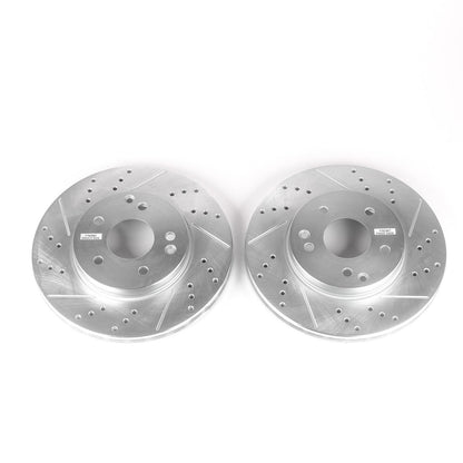 PowerStop Power Stop 99-00 Mercedes-Benz C230 Front Evolution Drilled & Slotted Rotors - Pair EBR859XPR
