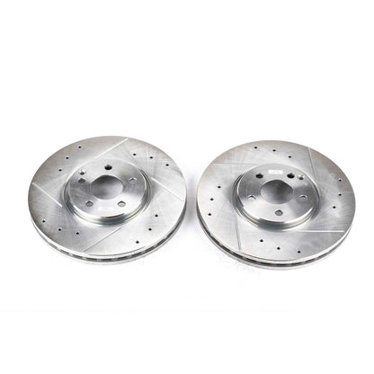 PowerStop Power Stop 07-09 Mercedes-Benz E350 Front Evolution Drilled & Slotted Rotors - Pair EBR861XPR