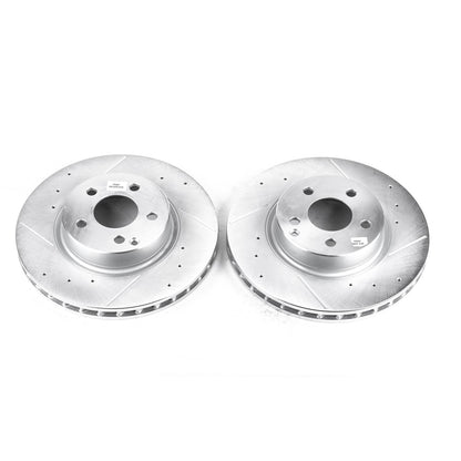 PowerStop Power Stop 2006 Mercedes-Benz E350 Front Evolution Drilled & Slotted Rotors - Pair EBR862XPR
