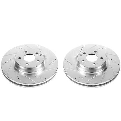 PowerStop Power Stop 07-09 Mercedes-Benz E350 Front Evolution Drilled & Slotted Rotors - Pair EBR866XPR
