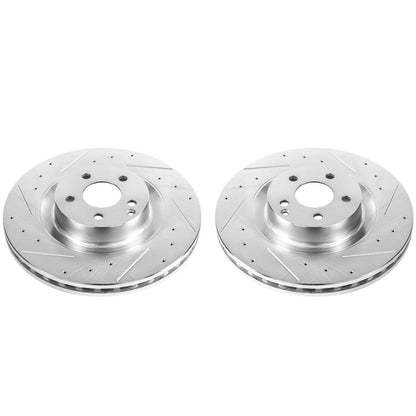 PowerStop Power Stop 09-14 Mercedes-Benz CL550 Front Evolution Drilled & Slotted Rotors - Pair EBR867XPR