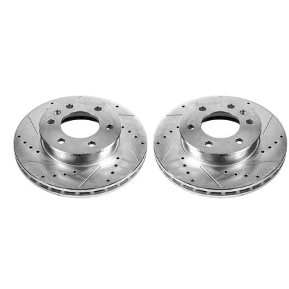 PowerStop Power Stop 07-09 Dodge Sprinter 2500 Front Evolution Drilled & Slotted Rotors - Pair EBR871XPR