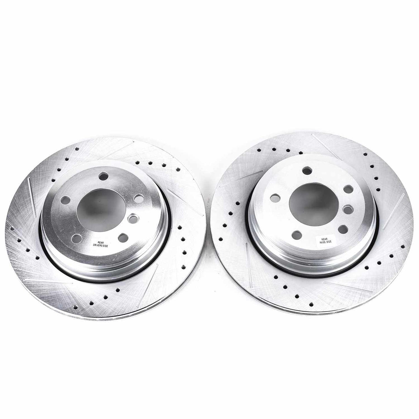PowerStop Power Stop 04-07 BMW 525i Rear Evolution Drilled & Slotted Rotors - Pair EBR874XPR