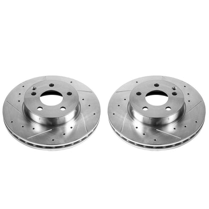 PowerStop Power Stop 12-16 Mercedes-Benz C250 Front Evolution Drilled & Slotted Rotors - Pair EBR876XPR