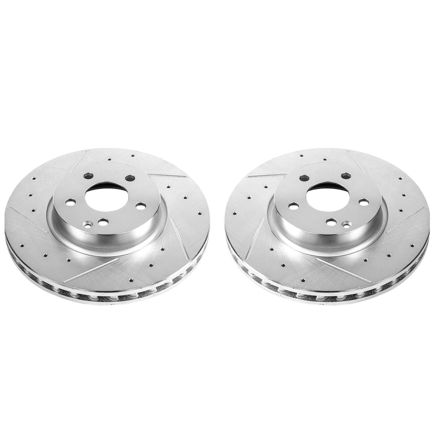 PowerStop Power Stop 13-14 Mercedes-Benz C300 Front Evolution Drilled & Slotted Rotors - Pair EBR877XPR