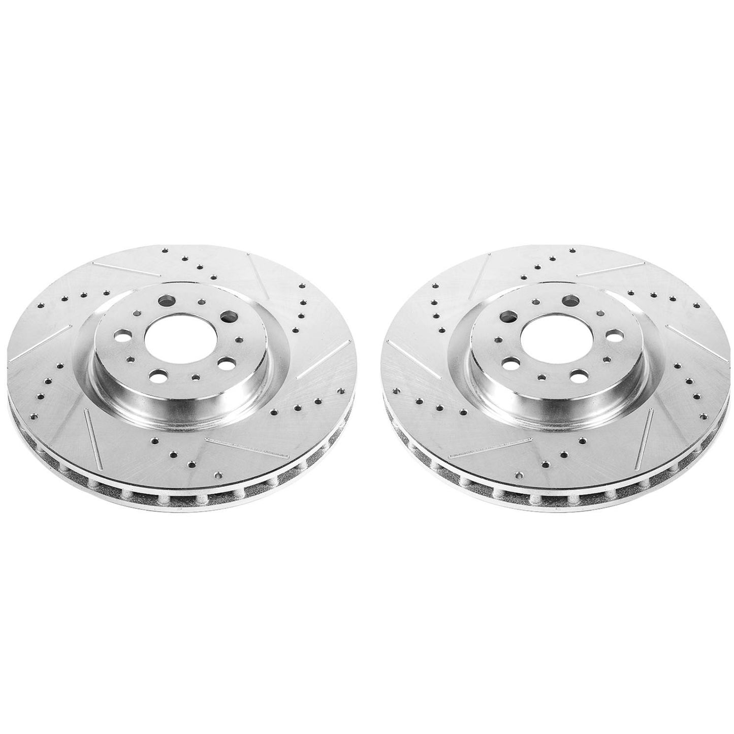 PowerStop Power Stop 04-07 Volvo S60 Front Evolution Drilled & Slotted Rotors - Pair EBR895XPR