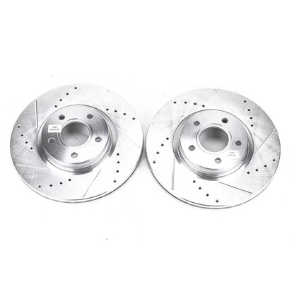 PowerStop Power Stop 13-18 Ford C-Max Front Evolution Drilled & Slotted Rotors - Pair EBR896XPR