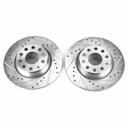 PowerStop Power Stop 06-09 Audi A3 Rear Evolution Drilled & Slotted Rotors - Pair EBR899XPR