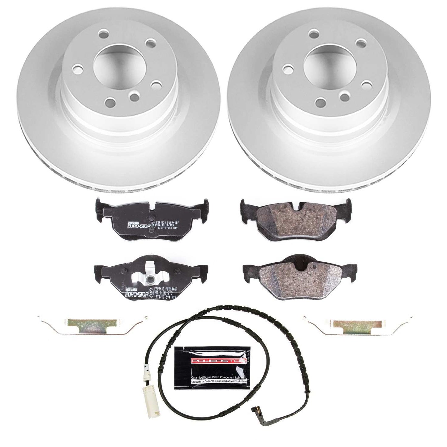 PowerStop Power Stop 2006 BMW 325i Rear Euro-Stop Brake Kit ESK044