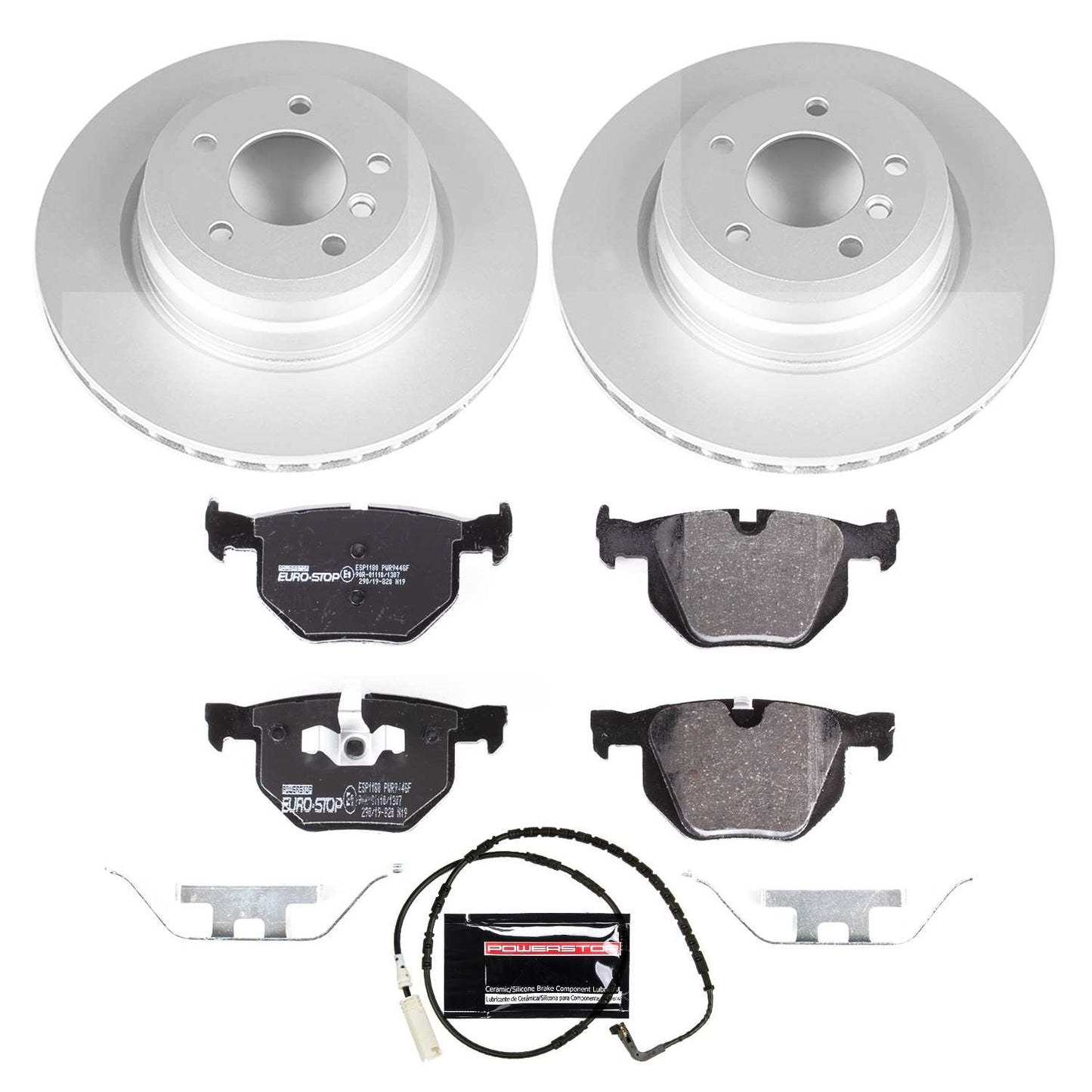 PowerStop Power Stop 2006 BMW 330i Rear Euro-Stop Brake Kit ESK045