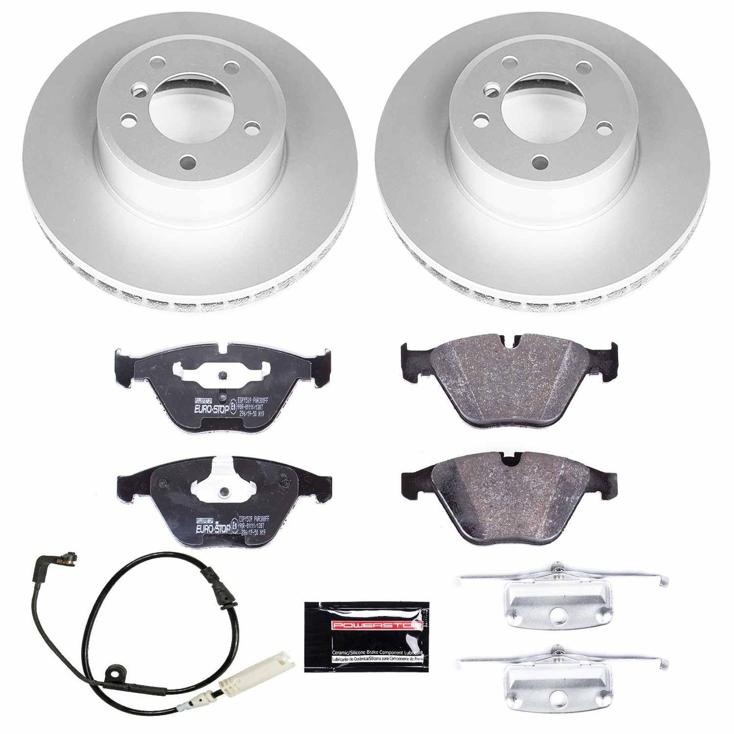 PowerStop Power Stop 04-06 BMW 525i Front Euro-Stop Brake Kit ESK2110