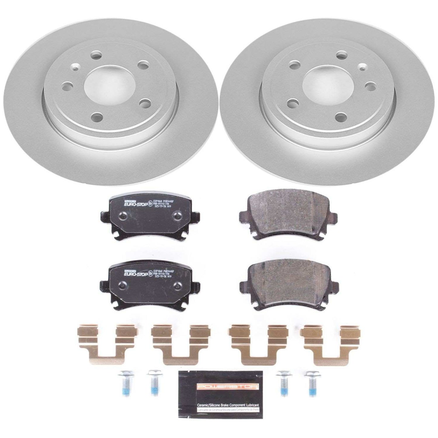 PowerStop Power Stop 05-09 Audi A4 Rear Euro-Stop Brake Kit ESK4624