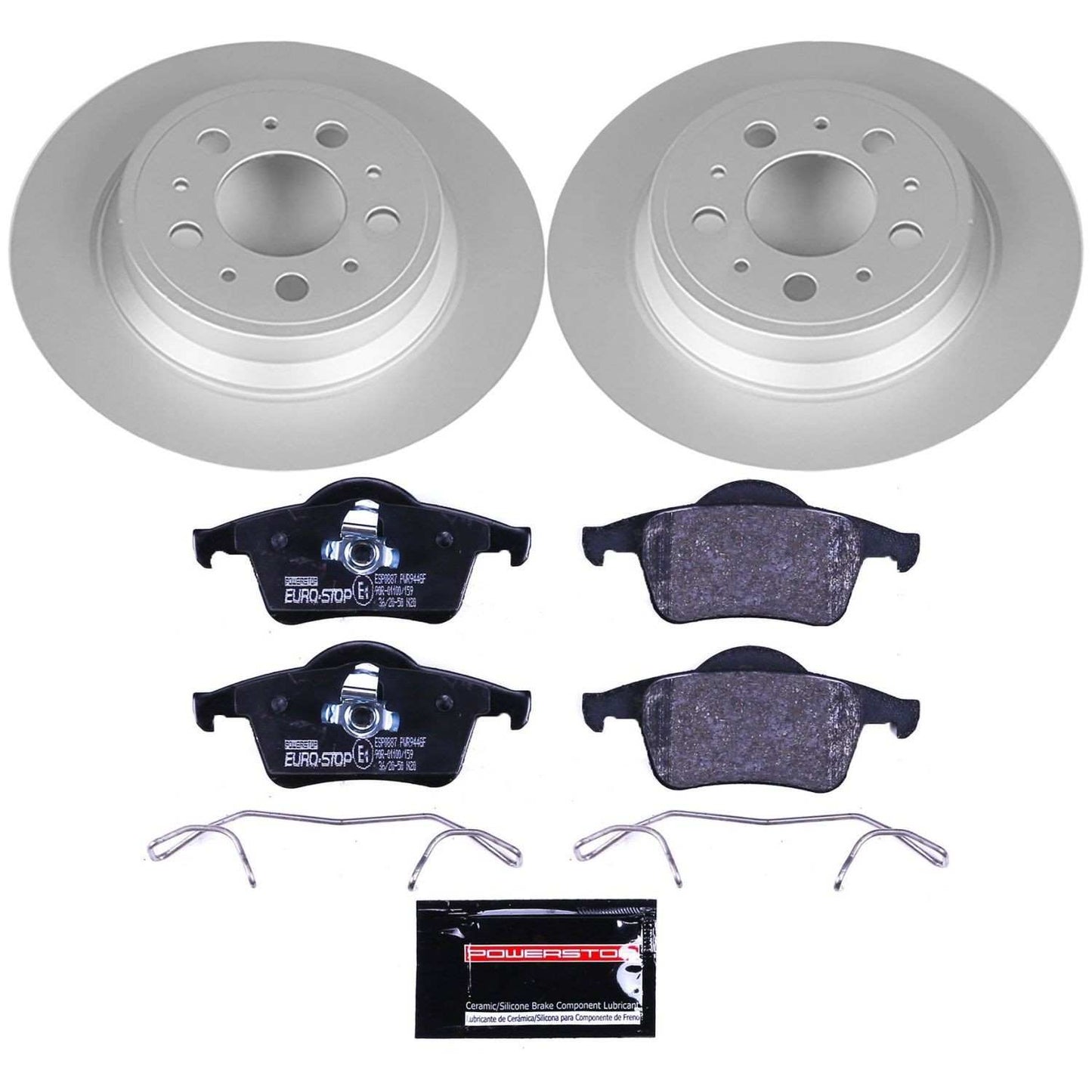 PowerStop Power Stop 01-09 Volvo S60 Rear Euro-Stop Brake Kit ESK5196