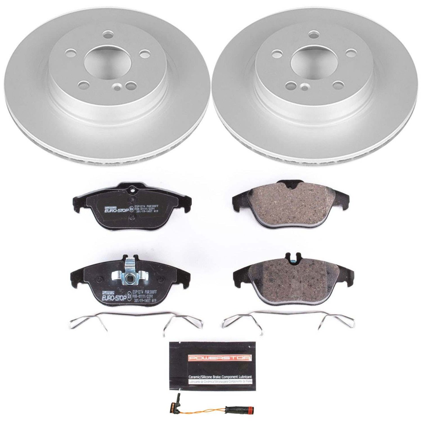 PowerStop Power Stop 12-15 Mercedes-Benz C250 Rear Euro-Stop Brake Kit ESK5626