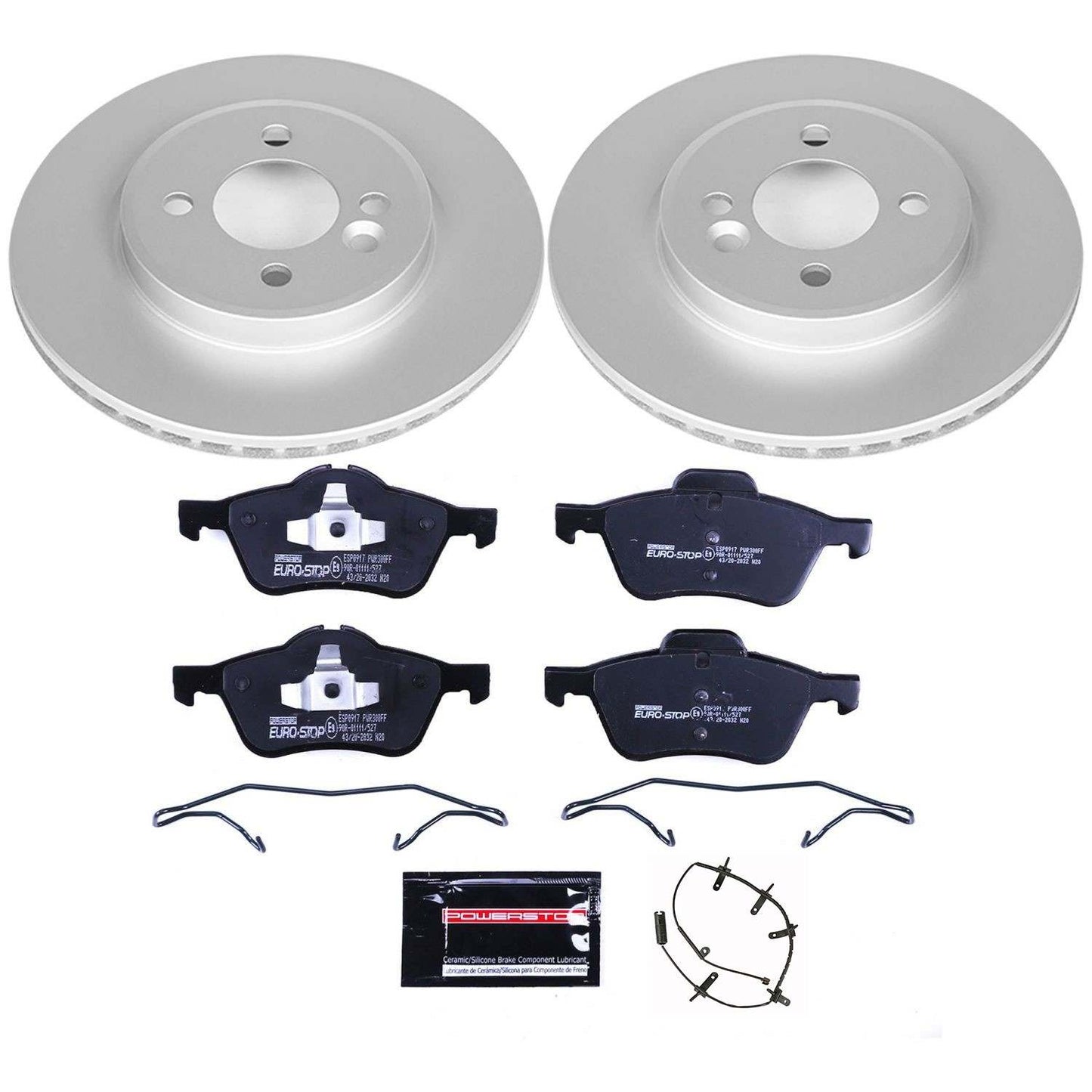 PowerStop Power Stop 02-06 Mini Cooper Front Euro-Stop Brake Kit ESK5724