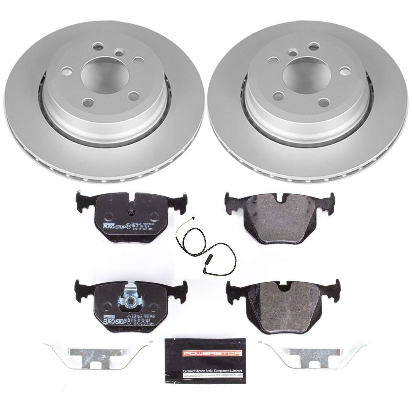 PowerStop Power Stop 04-10 BMW X3 Rear Euro-Stop Brake Kit ESK5738