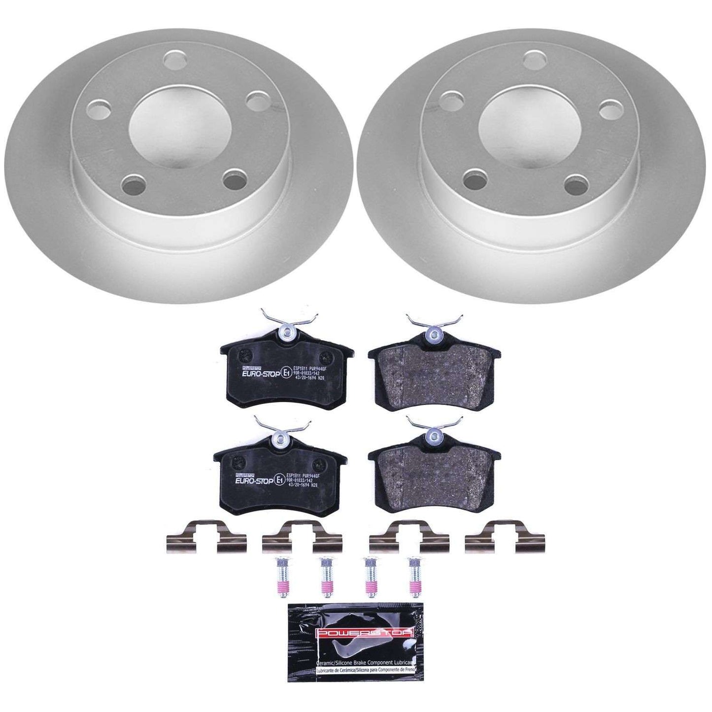 PowerStop Power Stop 99-05 Volkswagen Passat Rear Euro-Stop Brake Kit ESK585
