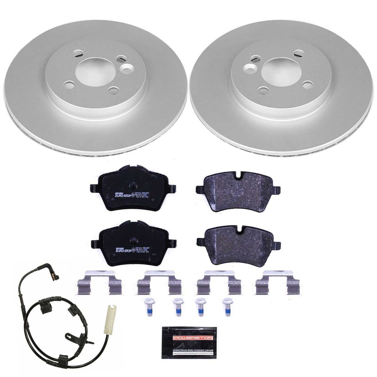 PowerStop Power Stop 07-10 Mini Cooper Front Euro-Stop Brake Kit ESK6068