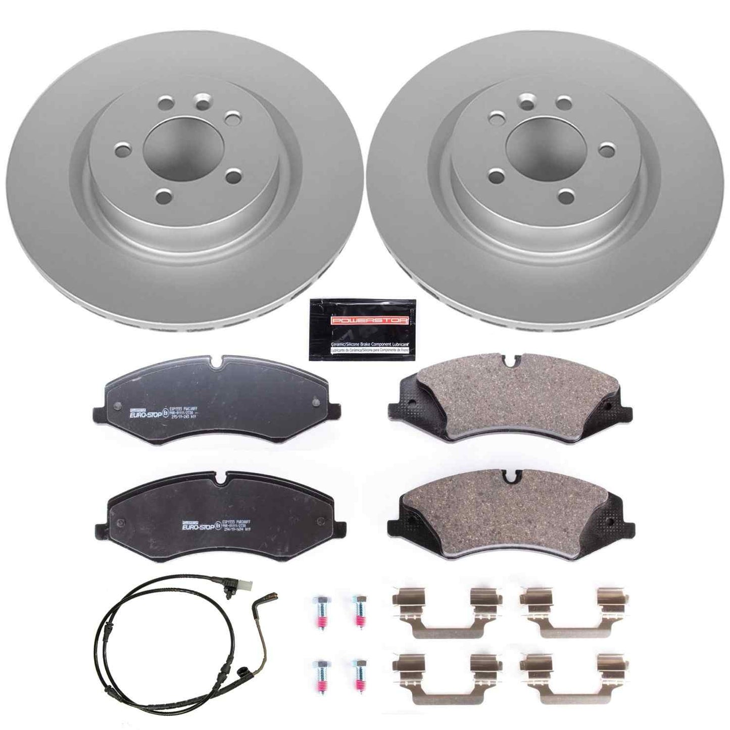 PowerStop Power Stop 10-13 Land Rover Range Rover Sport Front Euro-Stop Brake Kit ESK6228