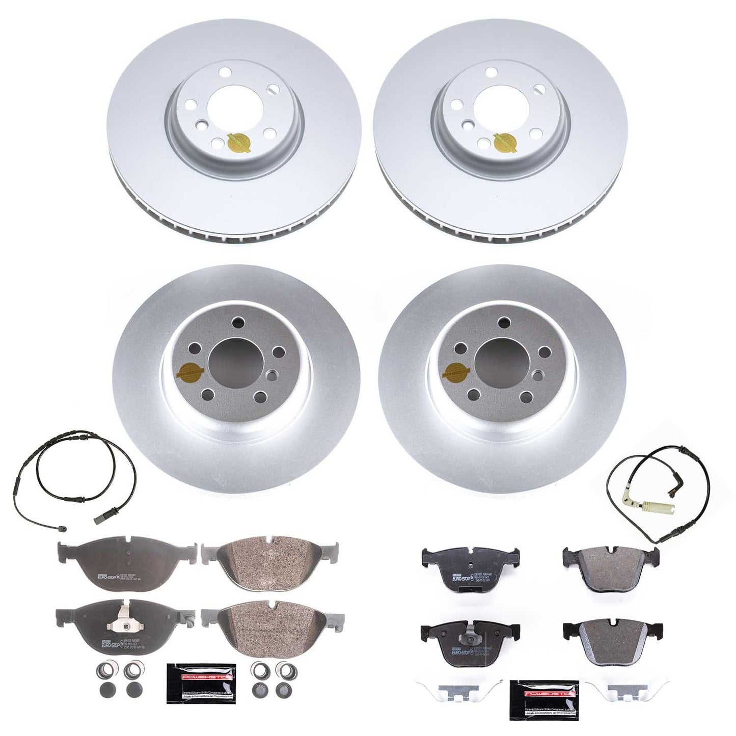 PowerStop Power Stop 13-15 BMW ActiveHybrid 7 Front & Rear Eurostop Brake Kit ESK6421