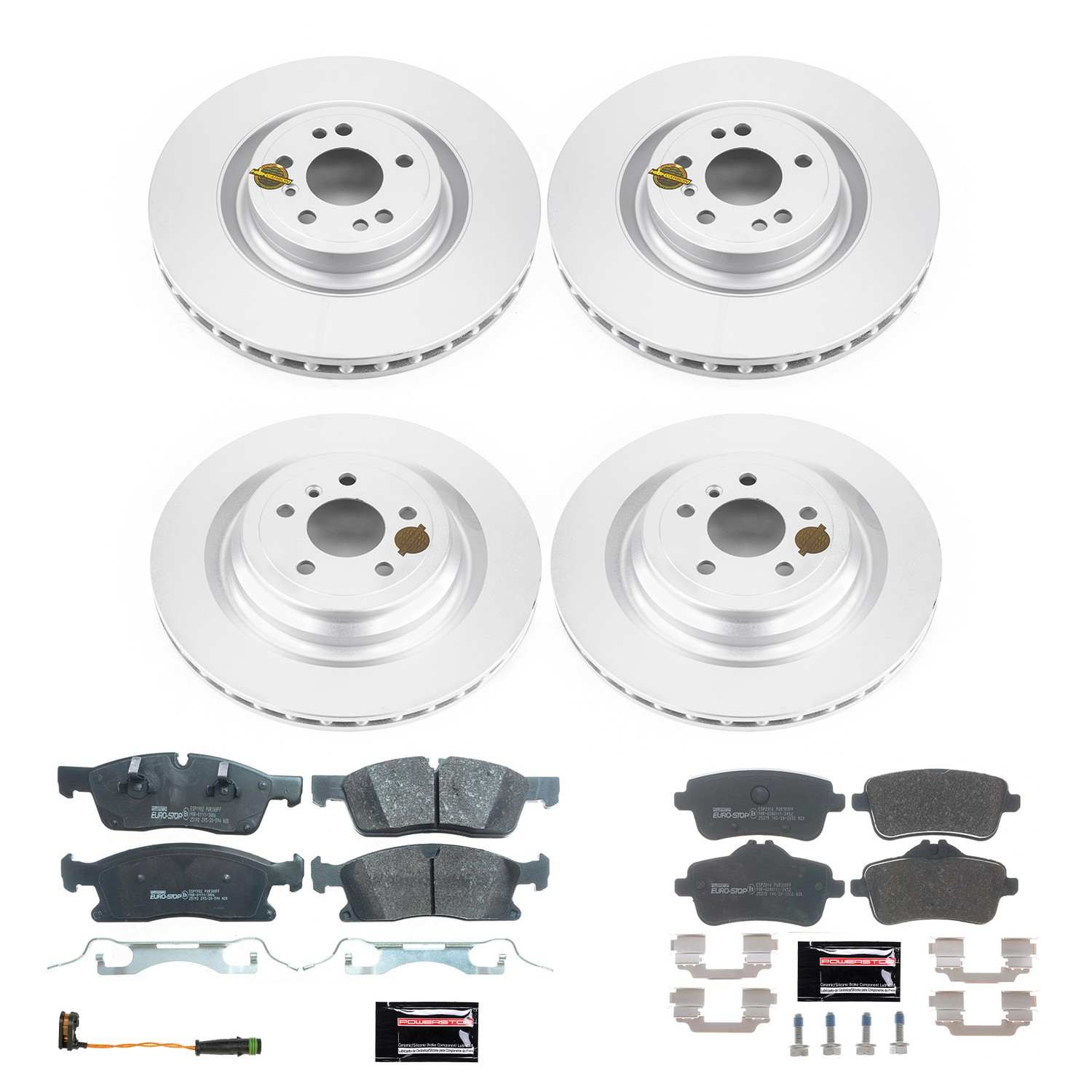 PowerStop Power Stop 2017 Mercedes-Benz GLS350d Front & Rear Eurostop Brake Kit ESK7251