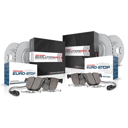 PowerStop Power Stop 2017 Mercedes-Benz GLS350d Front & Rear Eurostop Brake Kit ESK7251